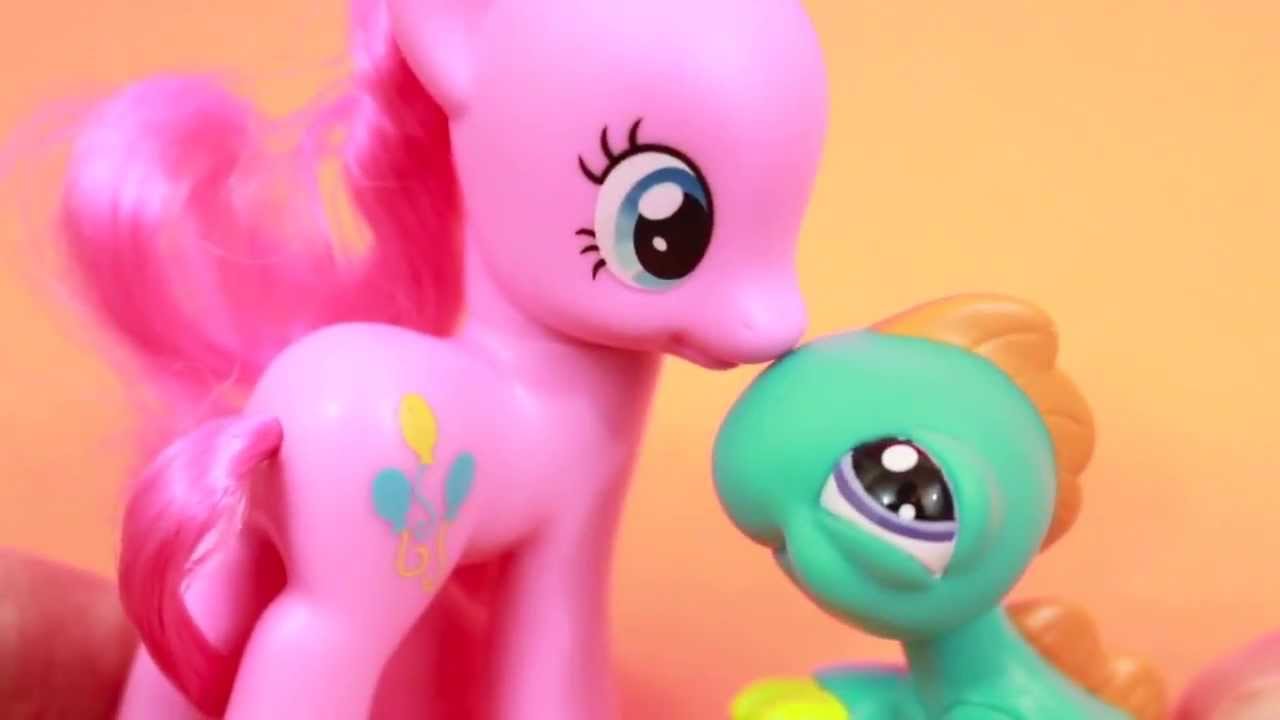 My Little Pony Pinkie Pie Meet LPS Pet Lizard! - YouTube