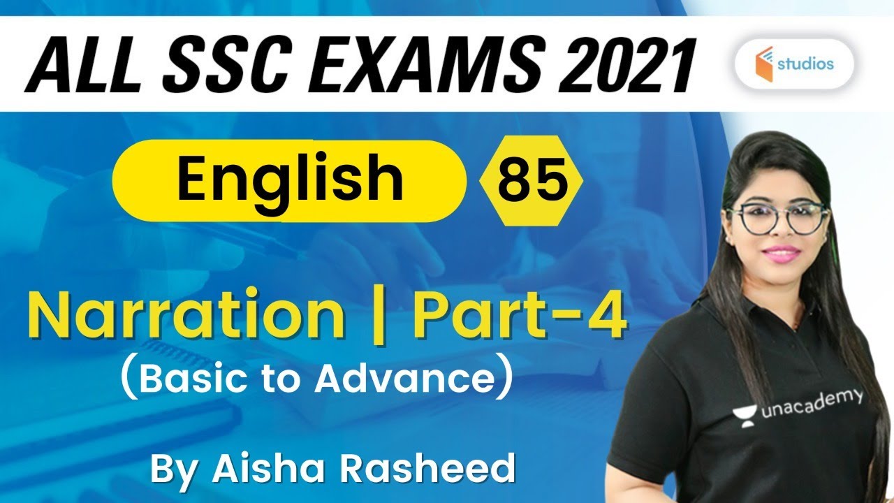 9:00 PM - All SSC Exams 2020-21 | English by Aisha Rasheed | Narration ...
