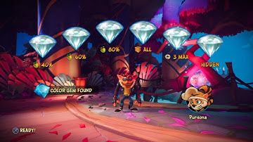 Crash 4 100% Playthrough (14) Tranquility Falls All Gems