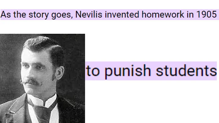 Homework Was Invented To Punish Bad Students
