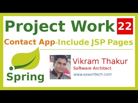 22-Spring MVC - Project Work | Modular View using JSP Include(Contact App)- By eZeon