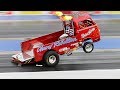 1/4 MILE WHEELSTAND! 75 YR OLD RICHARD HUTCHINS IN HIS "CHEVY REBELLION" AT RT66