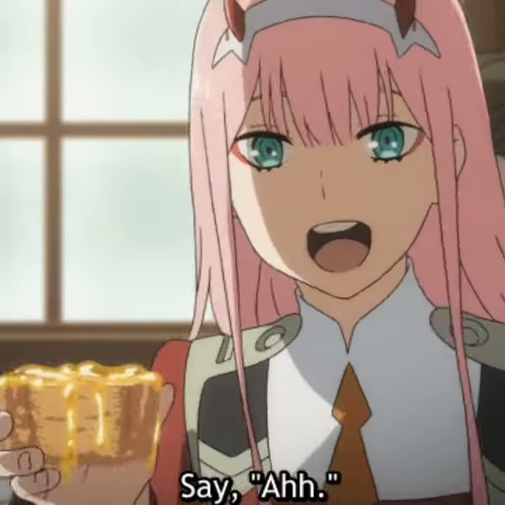 Zero Two & Bratishka - Here, darling. Say, 'Ahh' Meme