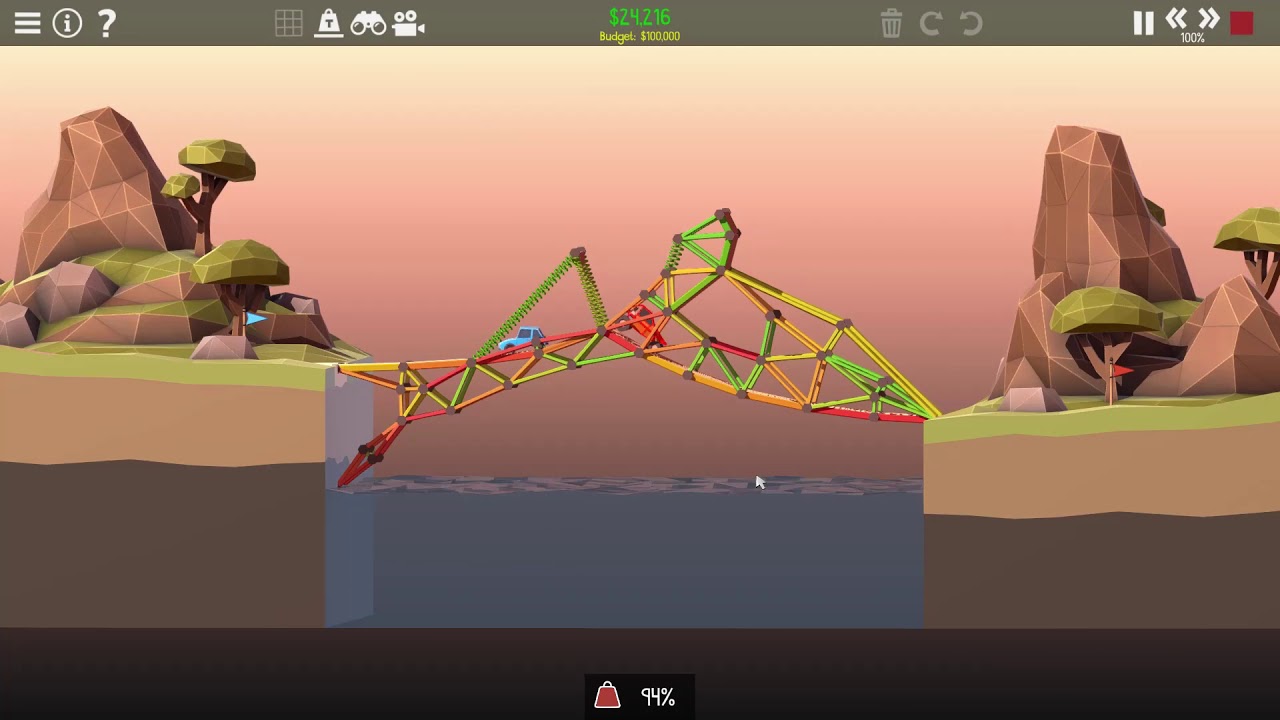 Poly Bridge 2, [3-15ch] $24,216 (WR by almost $7k) - YouTube