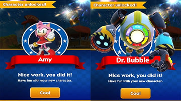 Sonic Prime Dash - Amy the Rose New Character Unlocked vs New Boss Dr. Bubble New New Yoke City Zone