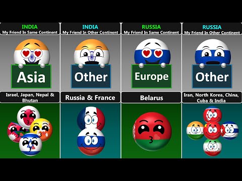 صديقي في نفس القارة وفي قارة أخرى 