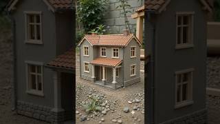 DIY Mini Farmhouse Construction #ai #shorts #construction
