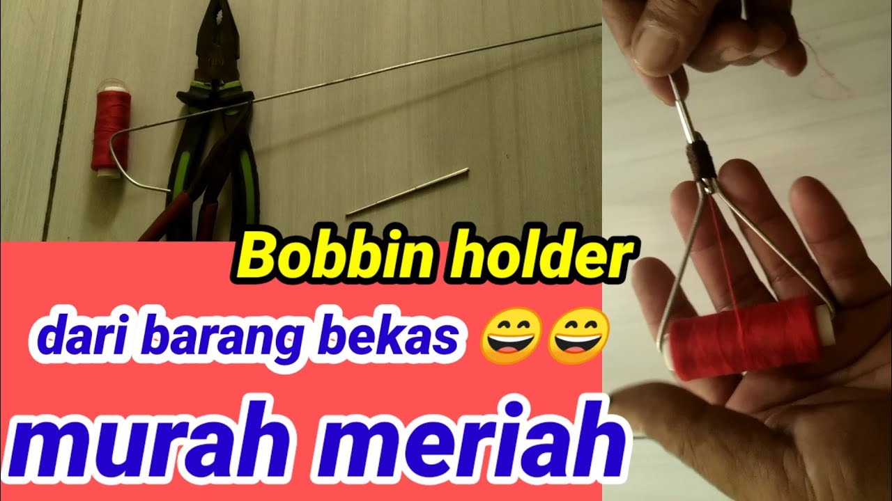 Cara sederhana membuat bobbin,dari barang bekas.murah meriah 