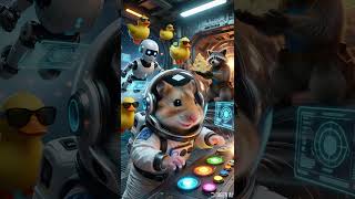 Astronaut Hamster ⭐🐹🌛🚀 #hamster #astronaut #rocketship #ai #digenai