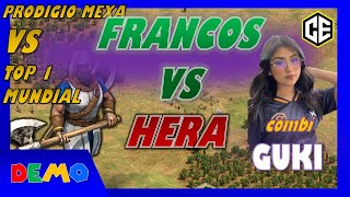 GUKI vs HERA | PRODIGIO MEXICANA vs TOP 1 MUNDIAL | DEMOmx | Age of empires 2 | AOE2 | mapa ARABÍA
