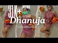 Dhanuja in saree without blouse  80s tamilstyle actress oldstyle