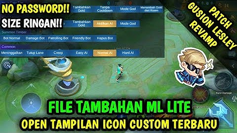 Data Open Tampilan Icon Custom Terbaru Patch GS Lesley Revamp | File Tambahan ml lite