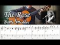 The rose  bette midler  fingerstyle guitar  tab