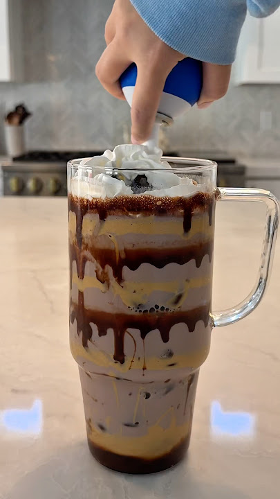Loaded PB Banana Chocolate Milk🤎🍌 #trufrupartner #recipe #asmr #yum #sweets #viral #shorts #fyp