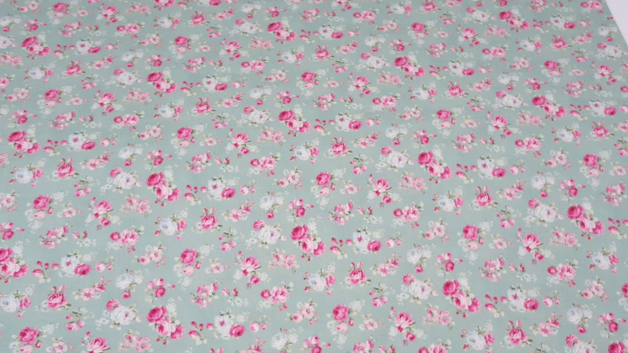 mint green Quilt Gate vintage rose fabric YouTube