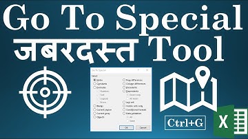 Excel in Hindi- Go To Special all features #SkrLearningPoint