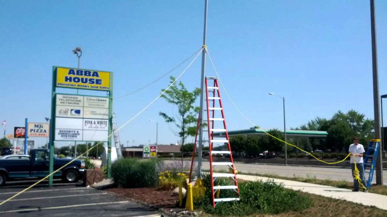 2012.07.12 Fixing the broken light post on North Anthony YouTube