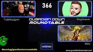 Guardian Down Roundtable #366:  New Guest Episode