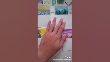 Tranh vẽ màu nước ( tự học vẽ)