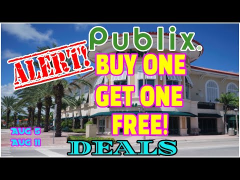 PUBLIX BUY ONE GET ONE FREE! DEALS AUG 5  – 11