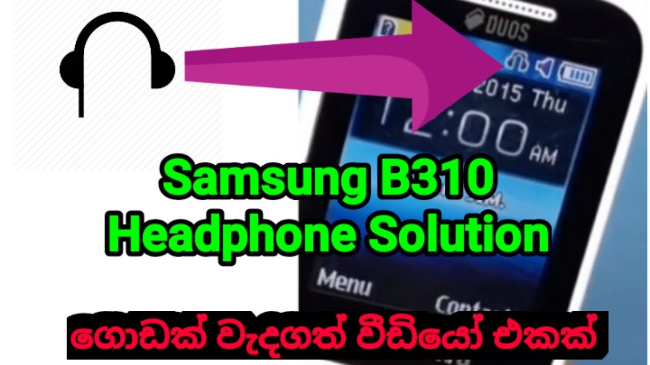 Samsung B310 Headphone Solution Samsung B310 Earphone problem phone