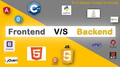 What is Frontend, Backend & Fullstack Web Development? | Coding Languages ( Hindi) | GYAN
