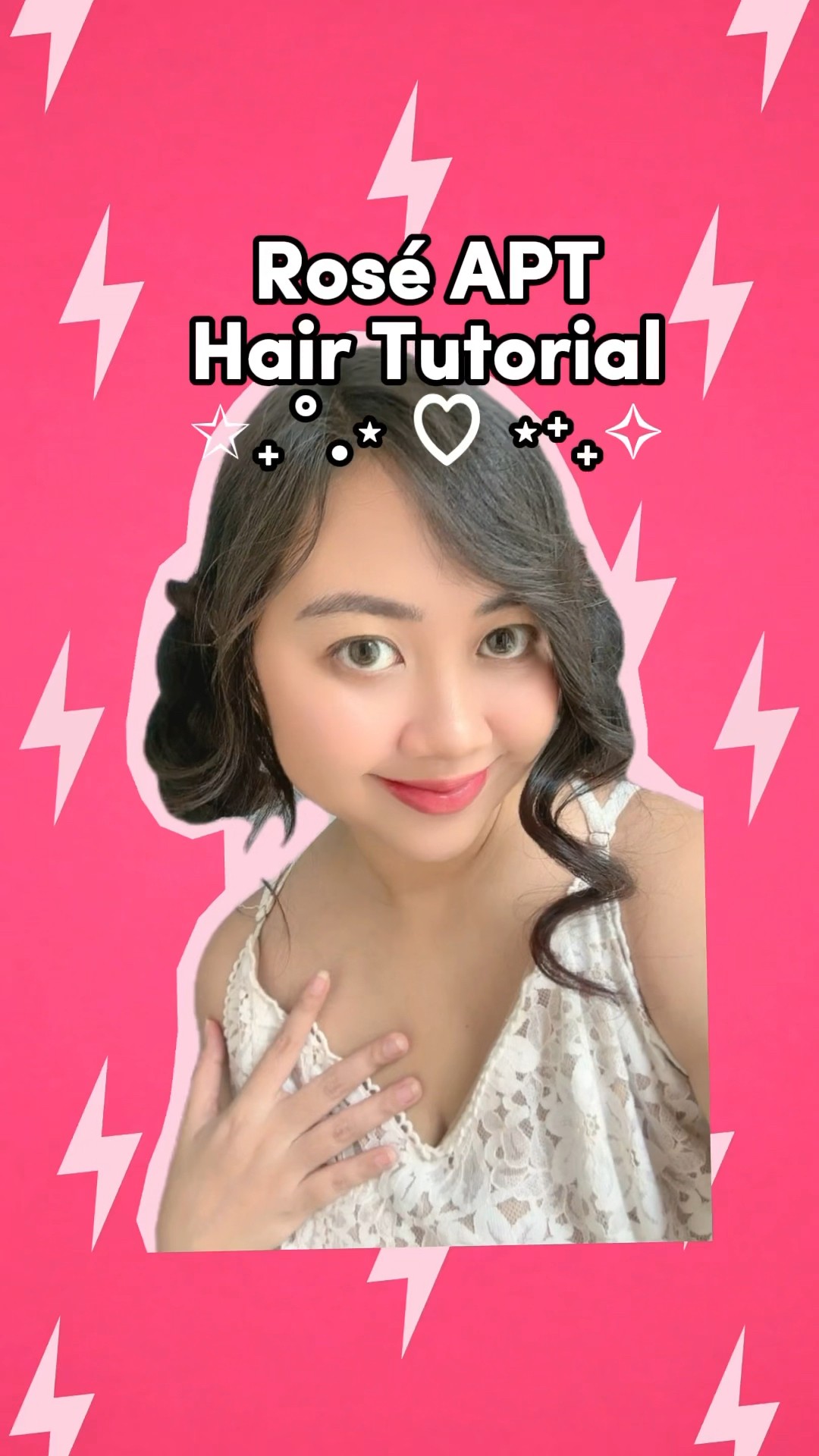 TUTOR RAMBUT ROSÉ APATEU APATEU ⚡️| Klara Tania #shorts