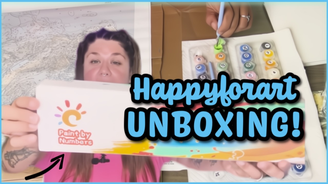 UNBOXING Happyforart PAINT BY NUMBER!