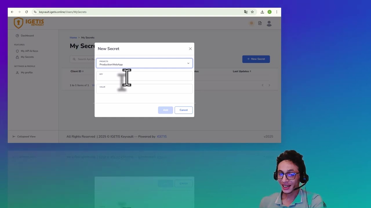IGETIS Keyvault - Live Demonstration