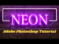 Photoshop create glowing neon text effect in adobe photoshop  learn with sazzad