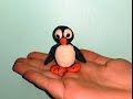 Пингвин. Поделка из пластилина. Craft penguin from plasticine.