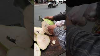 Fresh coconut cutting skill! #shorts #streetfood #fruit #viral #coconut #explore