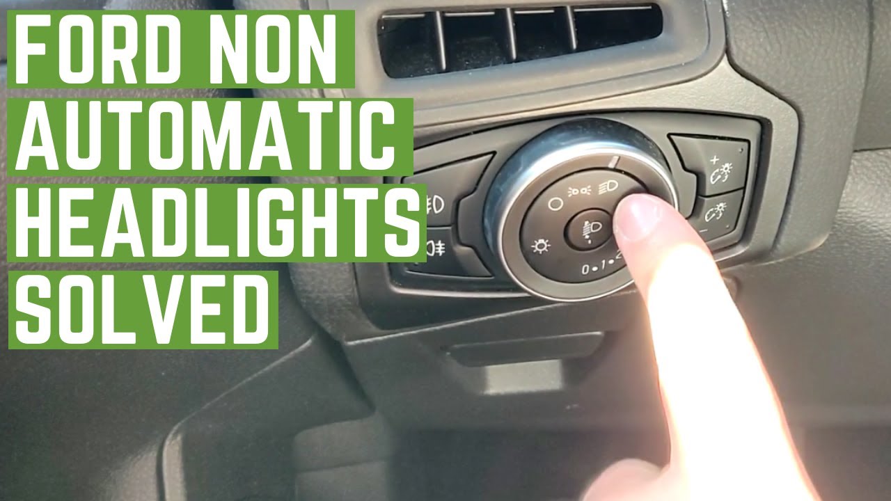 How to turn on Ford Headlights Automatically without automatic lights Focus Mondeo Fusion