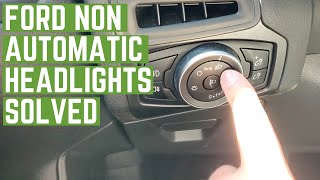 How to turn on Ford Headlights Automatically without automatic lights |Focus Mondeo Fusion