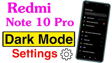 How to Enable Redmi Note 10 Pro Dark Mode | Redmi Note 10 Pro Dark Mode Settings