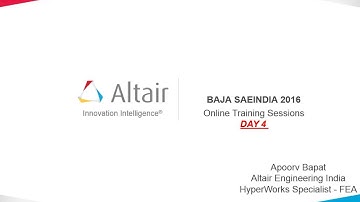 SAEINDIA BAJA 2016: Online Training Session Day 4