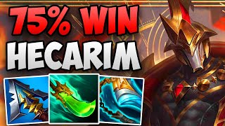 CHALLENGER 75% WIN RATE HECARIM PLAYS BUFFED HECA! | CHALLENGER HECARIM JUNGLE | Patch 13.20 S13