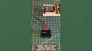 ESP32 Magic: Send Messages Wirelessly to OLED!    #ESP32 #OLEDDisplay #TechWithPi #IoTProjects #WiFi