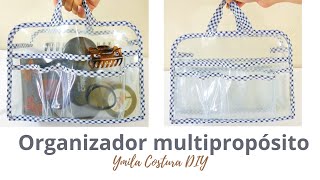 Cómo hacer  Bolso Organizador Multipropósito de plástico cristal