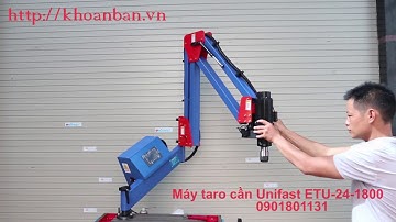 Cách hoạt động của máy ta rô điện động cơ Servo hiệu Unifast ETU-24-1800 | Máy taro giá rẻ