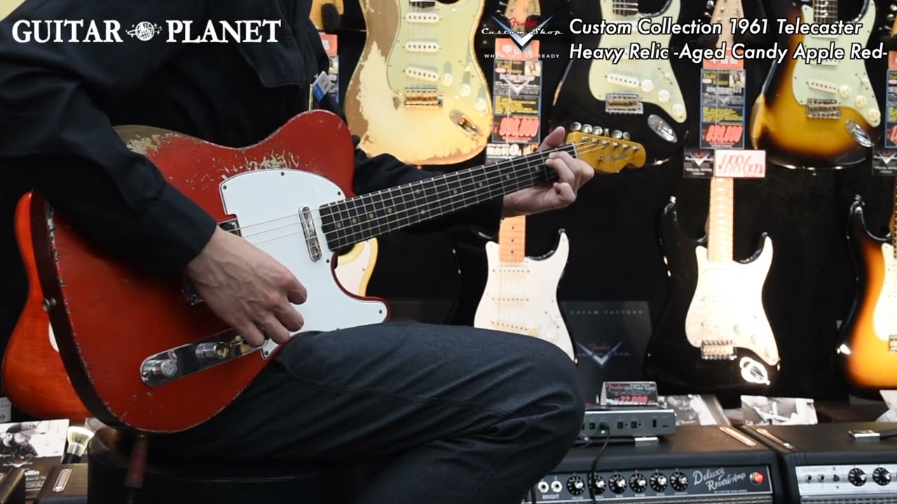 Custom Collection~ 1961 Telecaster Heavy Relic -Aged Candy Apple
