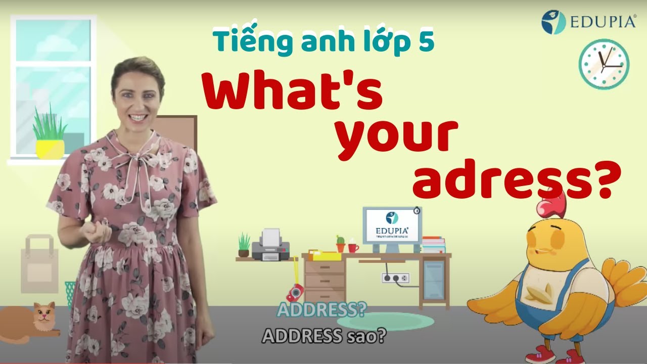 Học tiếng anh lớp 5 Unit 1: What's your address? - youtube