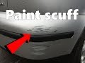 How to remove Paint Scuffs on your Car !! Diy