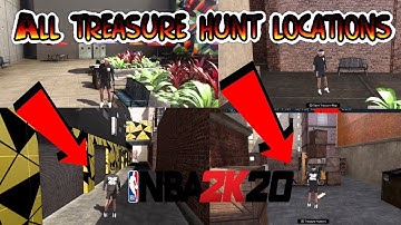 NBA 2K20 ALL TREASURE MAP LOCATIONS FOR TREASURE HUNT EVENT!