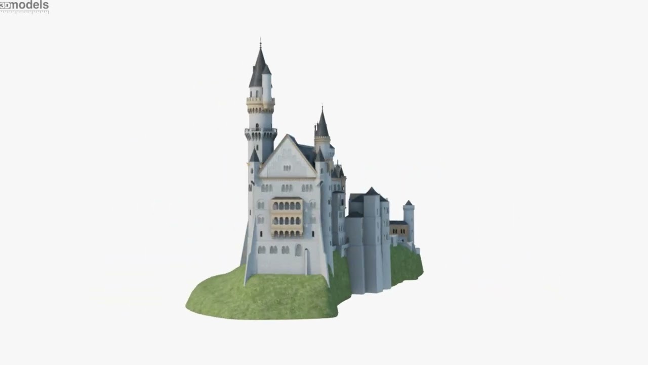 ノイシュヴァンシュタイン城 3Dモデル - ダウンロード 建物 オン