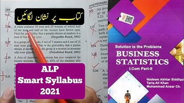 #Business_Statistics ALP #Smart_syllabus 2021 #I_Com2 | #intermediate short syllabus Class 12
