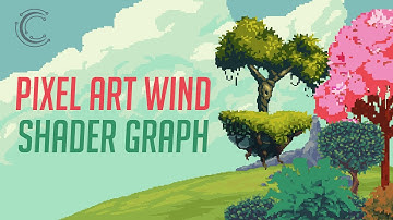Pixel Art Wind Shader Graph Relaxing Music Scene - Made with Unity