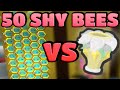 50 shy bees vs petal planter  bee swarm simulator