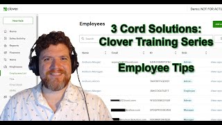 Clover Dashboard Employee Tip Report