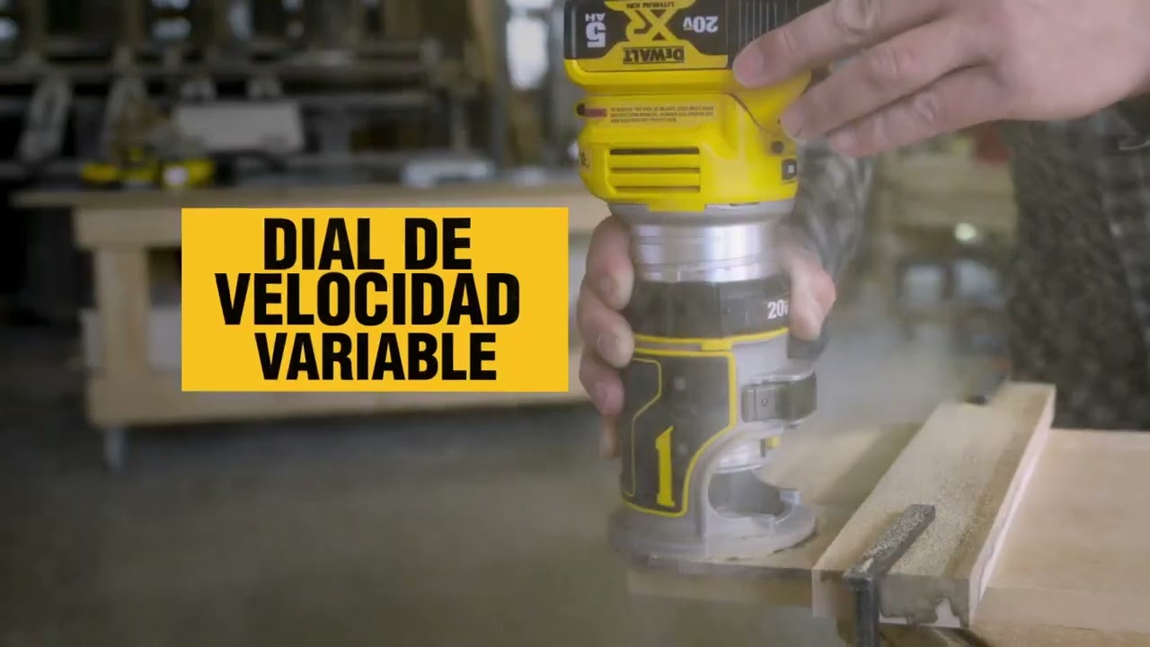 Fresadora Dewalt Dcw600b Inalámbrica Batería De 20v E.o.